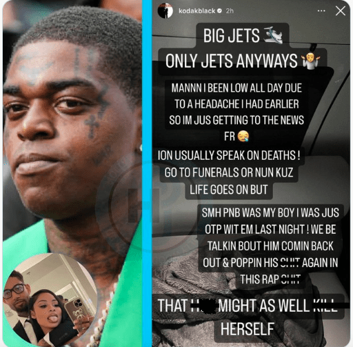 Kodak Black and Nicki Minaj blasted for blaming PnB's girlfriend for his death