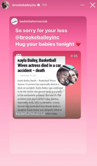 Daughter of 'Basketball Wives' star Brooke Bailey dead at 25