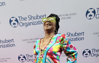 Tony Award winner and Broadway and music industry legend Irene Gandy on the red carpet in New York City (Photo by Derrel Jazz Johnson for rolling out)