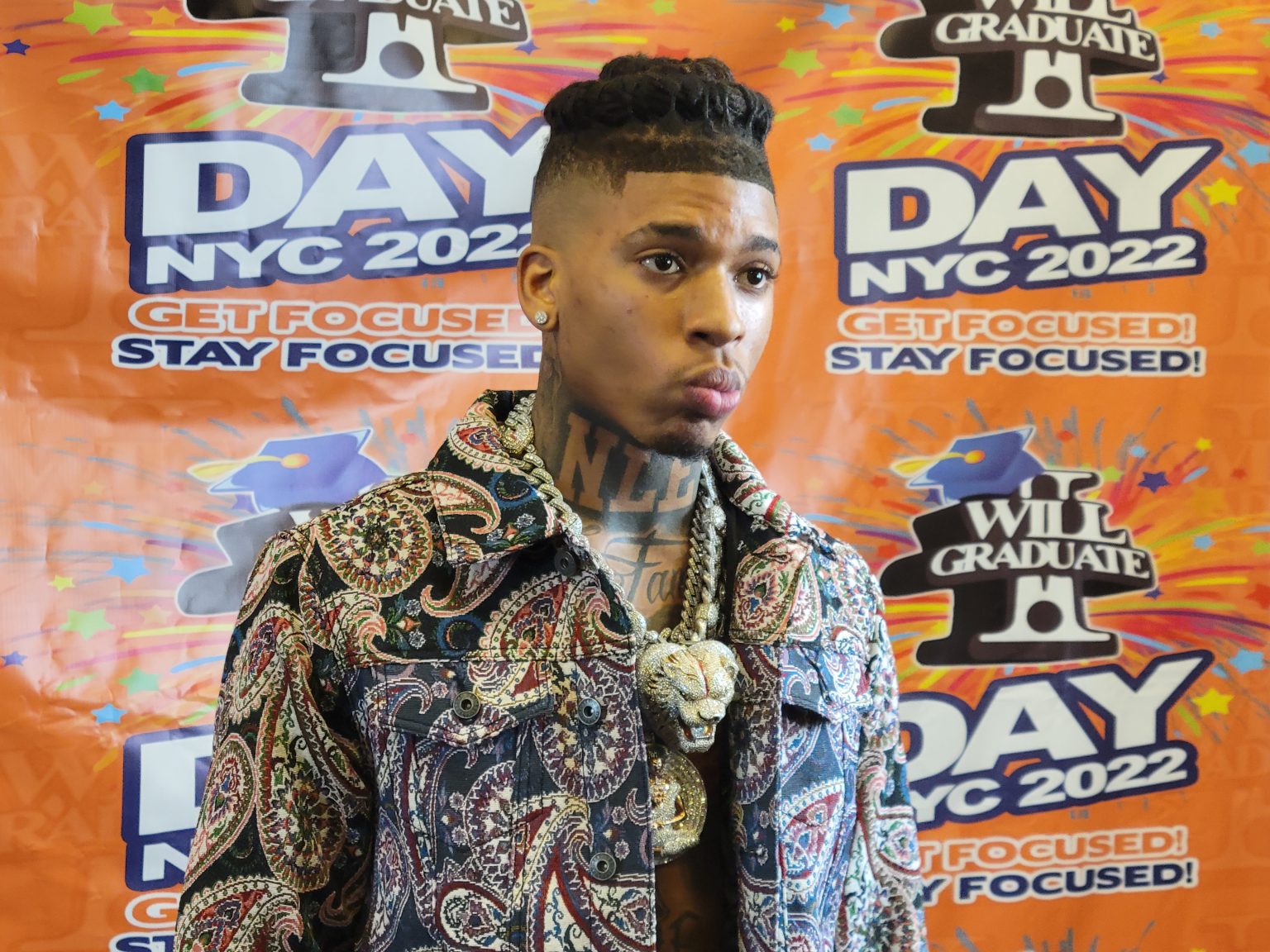 NLE Choppa leads protest march in Memphis hometown (videos)