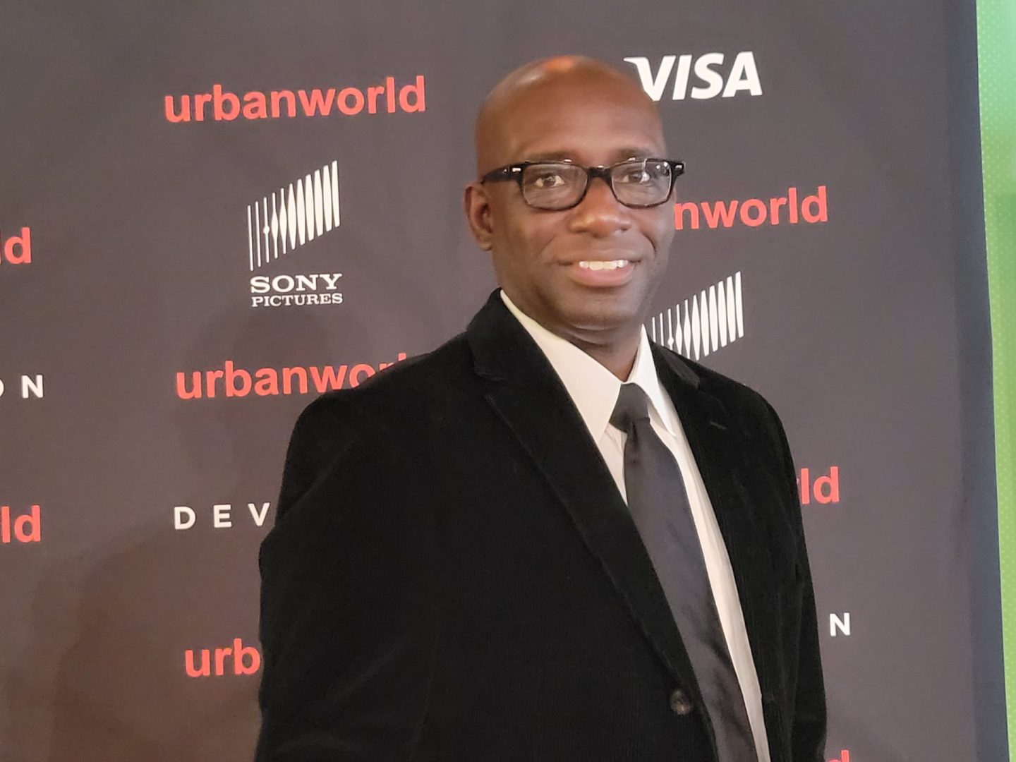 Urbanworld Film Festival Founder and Chairman Stacy Spikes at opening night in New York City. (Photo by Derrel Jazz Johnson for rolling out)