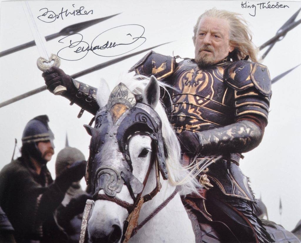 Actor Bernard Hill signed photo from the Lord of the Rings.  (East Bristol Auctions via SWNS)