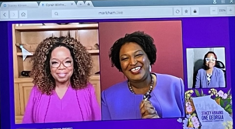 Why Oprah and Stacey Abrams are encouraging voters to wear purple to the polls