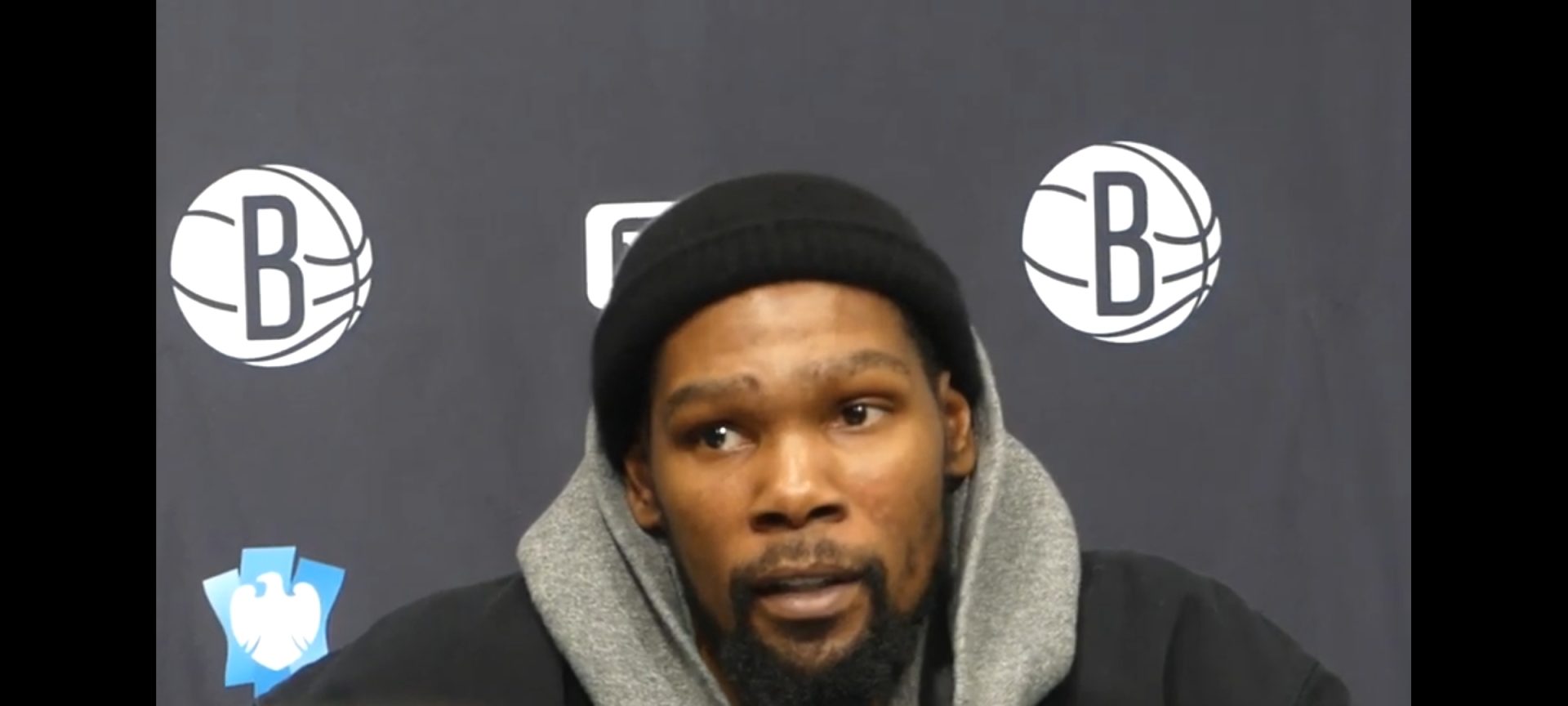 Kevin Durant speaks to the media at Barclays Center in Brooklyn, New York (Photo by Derrel Jazz Johnson for rolling out)