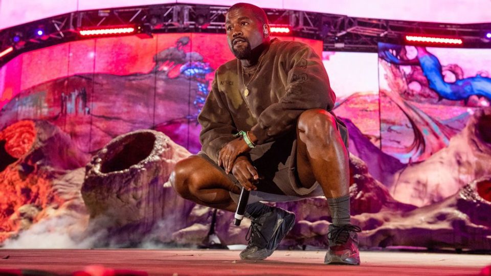 Kanye West performs during 2019 Coachella Valley Music And Arts Festival on April 20, 2019 in Indio, California. He currently has no record label to carry his music. (TIMOTHY NORRIS/GETTY IMAGES FOR COACHELLA)  