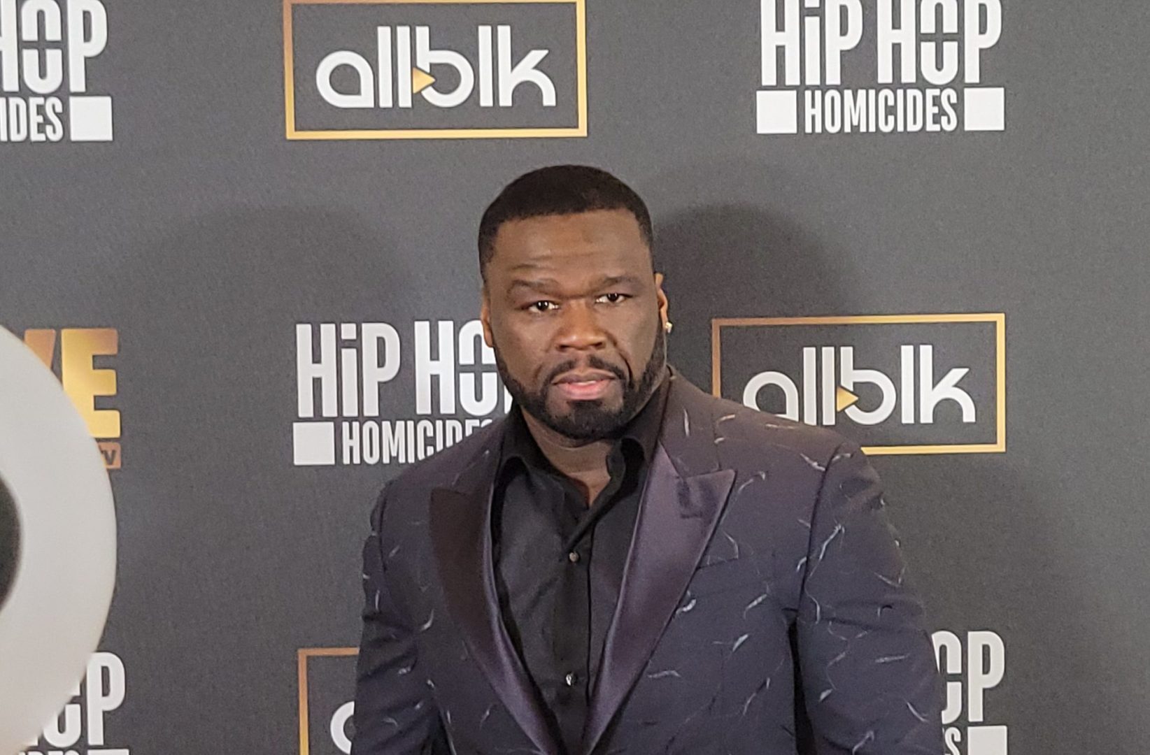 50 Cent at a screening of 'Hip Hop Homicides' in New York City. (Photo by Derrel Jazz Johnson for rolling out)