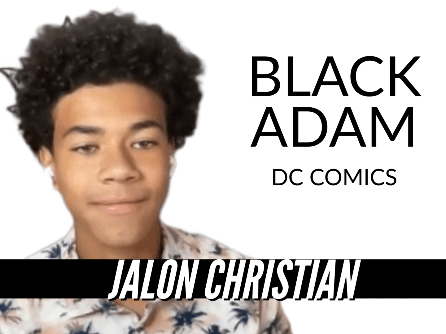 Jalon Christian debuts in his 1st feature film 'Black Adam'