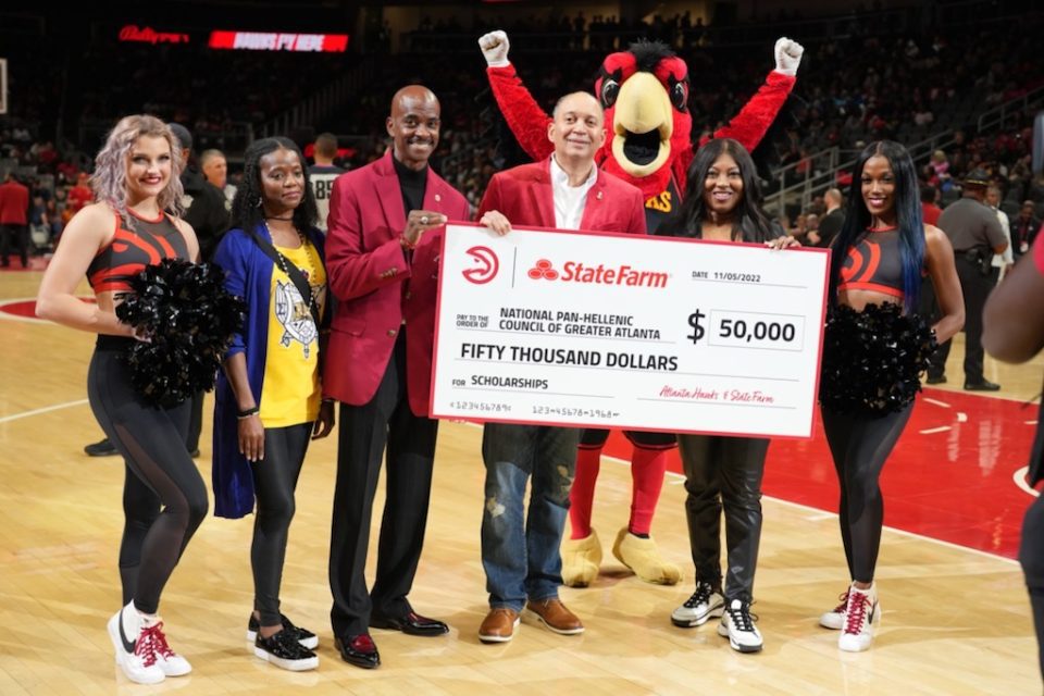 The Atlanta Hawks and State Farm donate $50K in scholarships on Divine 9 Night