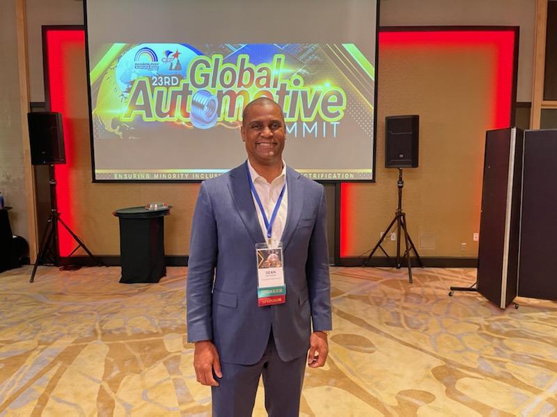 Sean Suggs, Toyota's president of Battery Manufacturing, is excited about Toyota's EV future; speaks during 23rd Global Automotive PUSH