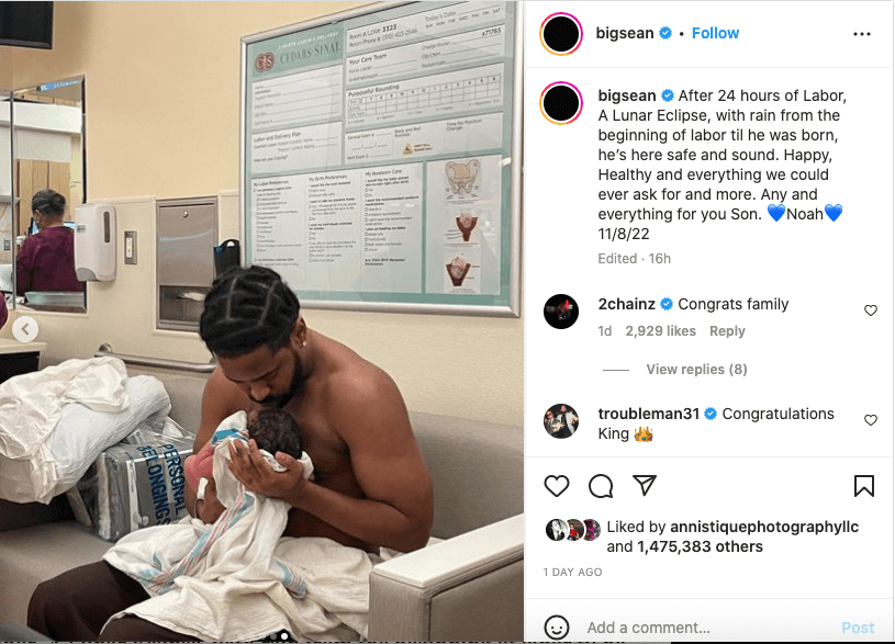 Jhené Aiko and Big Sean welcome their 1st child (photos)