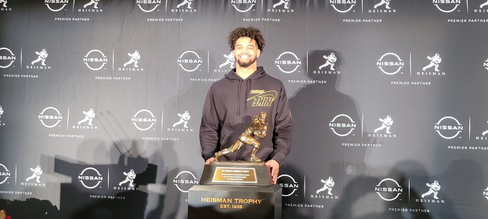 Heisman Trophy finalist Caleb Williams. (Photo by Derrel Jazz Johnson for rolling out)