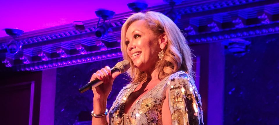 Vanessa Williams performs with a band at 54 Below. (Photo by Derrel Jazz Johnson for rolling out)