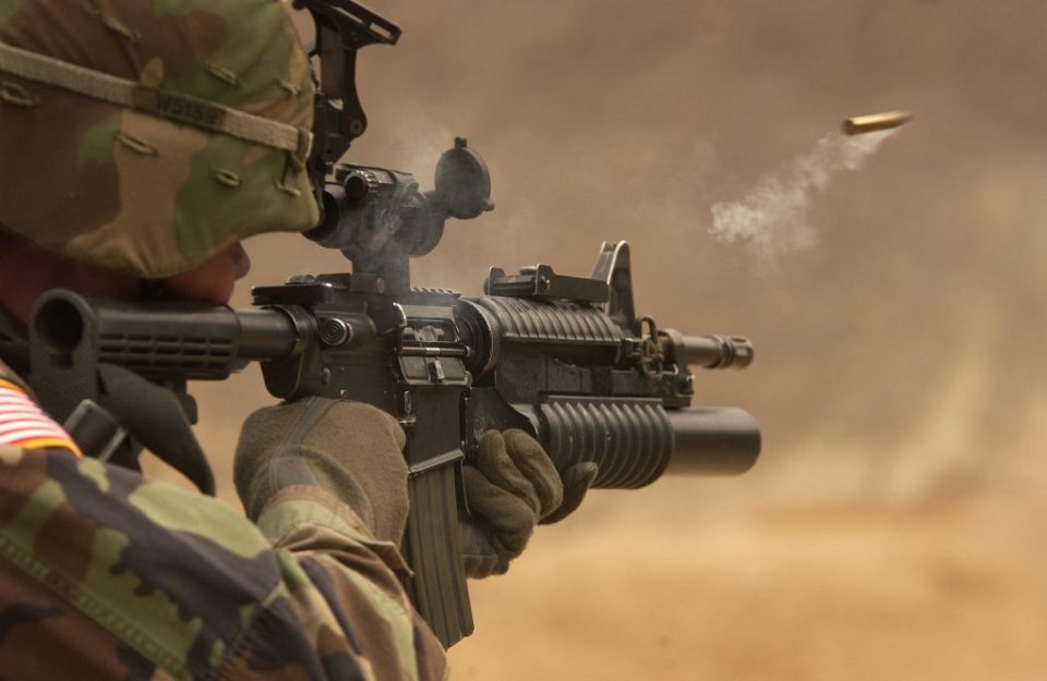 Staff Sgt. Suzanne M. Day in the battlefield practice. Studies have found crime rising in the US metropolitan areas. US AIRFORCE/SWNS TALKER