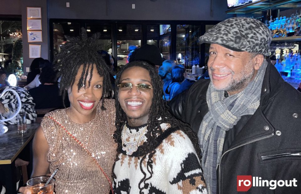 After viral TNT performance, Jacquees stops by 'rolling out' holiday party