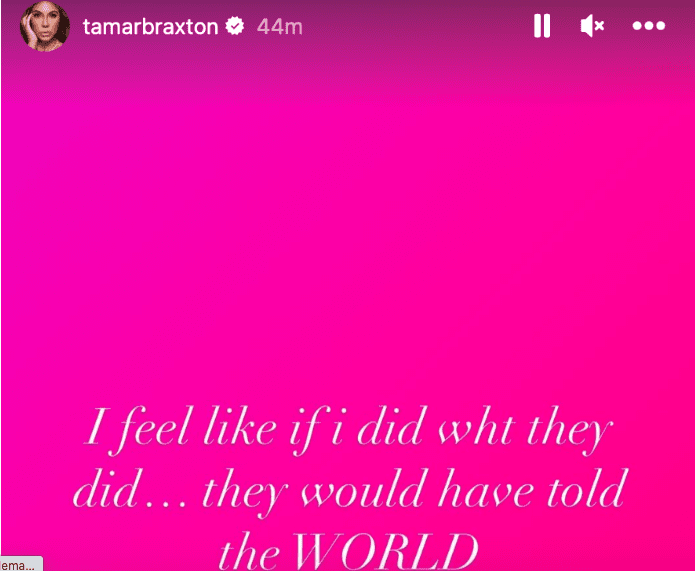 Tamar Braxton claims she was threatened by an 'RHOA' couple