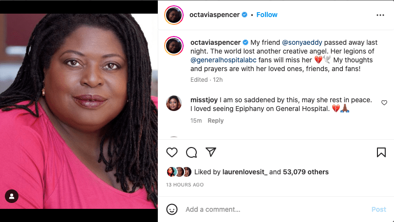 Sonya Eddy of 'General Hospital' soap opera fame has died at 55