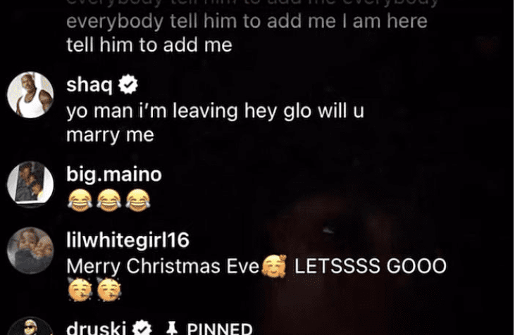 Shaq hilariously proposes to GloRilla on Instagram Live
