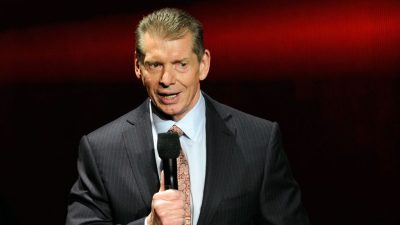 WWE Chairman and CEO Vince McMahon speaks at a news conference announcing the WWE Network at the 2014 International CES at the Encore Theater at Wynn Las Vegas on January 8, 2014, in Las Vegas, Nevada. McMahon's return to the board of director to lead the potential sale of the company. ETHAN MILLER/BENZINGA