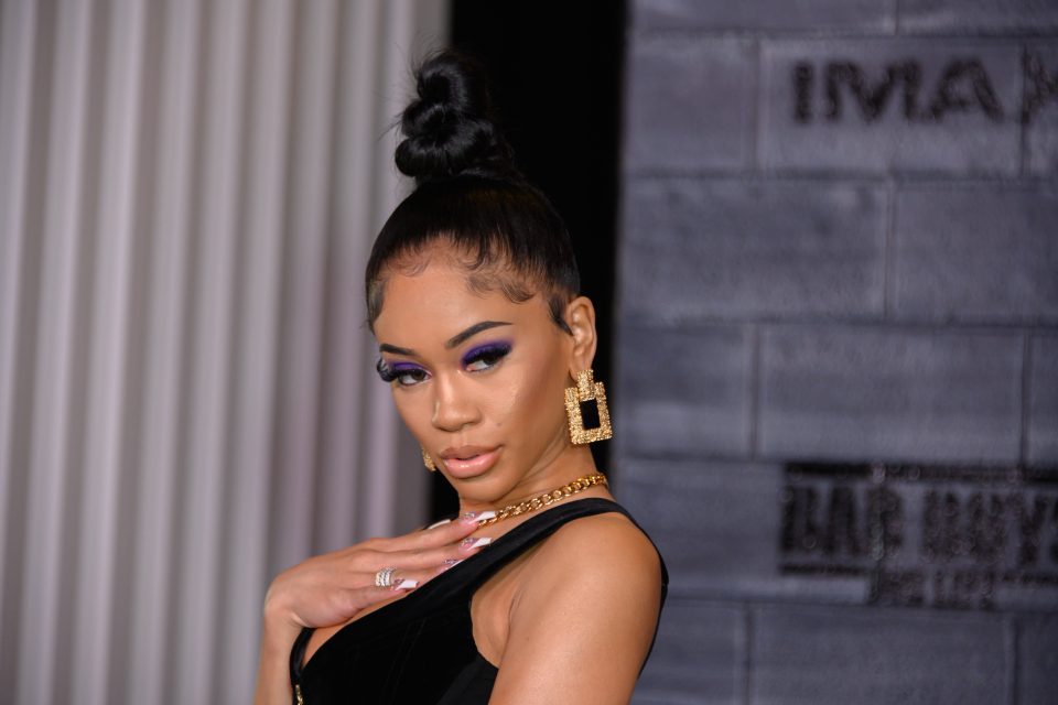 Saweetie debuts colorful rainbow hairstyle during Coachella Festival
