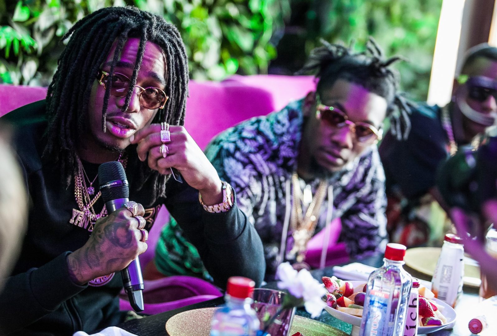 Quavo and Offset reunite to celebrate Takeoff's birthday