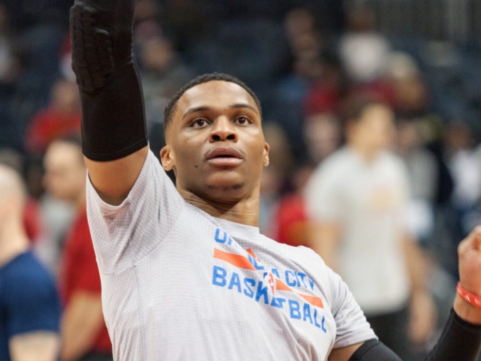 Russell Westbrook confronts fan in VIP lounge before making game-winning block