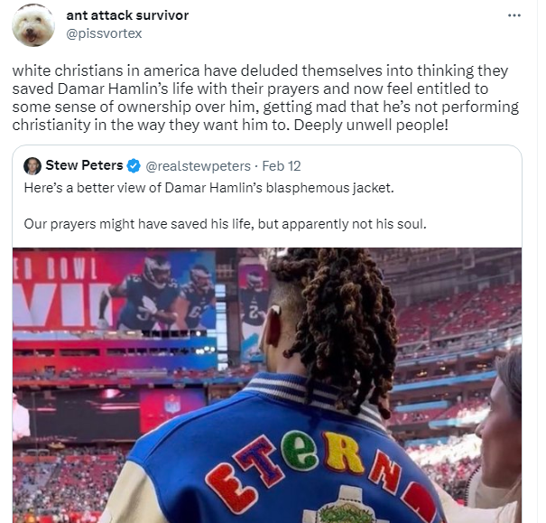 Damar Hamlin addresses 'blasphemous' Jesus jacket at Super Bowl