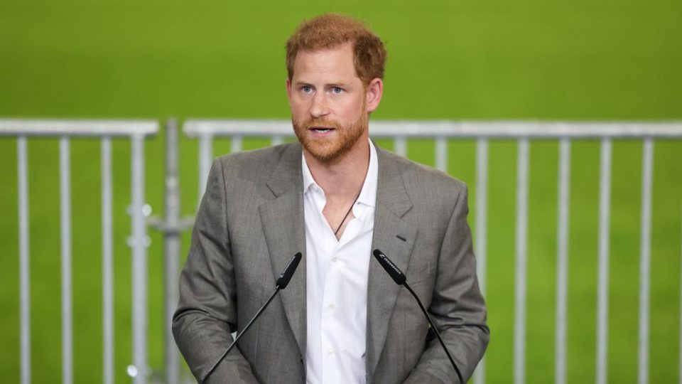 Prince Harry, Duke of Sussex speaks on stage during the press conference at the Invictus Games Dusseldorf 2023 - One Year To Go events, in Dusseldorf, Germany on Sep 6, 2022. BetterUp announced Prince Harry as a speakers on Uplift 2023, it is Free for virtual ticket. (MATHIS WIENAND/GETTYIMAGES) 