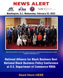National Alliance for Black Business and the U.S. Department of Commerce’s MBDA form historic alliance to develop Black-owned businesses
