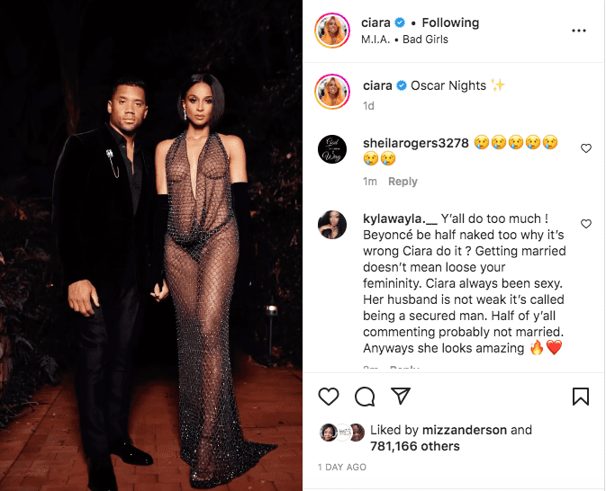 Ciara Claps Back at 'Outrage' Over Her Nearly Naked See-Through