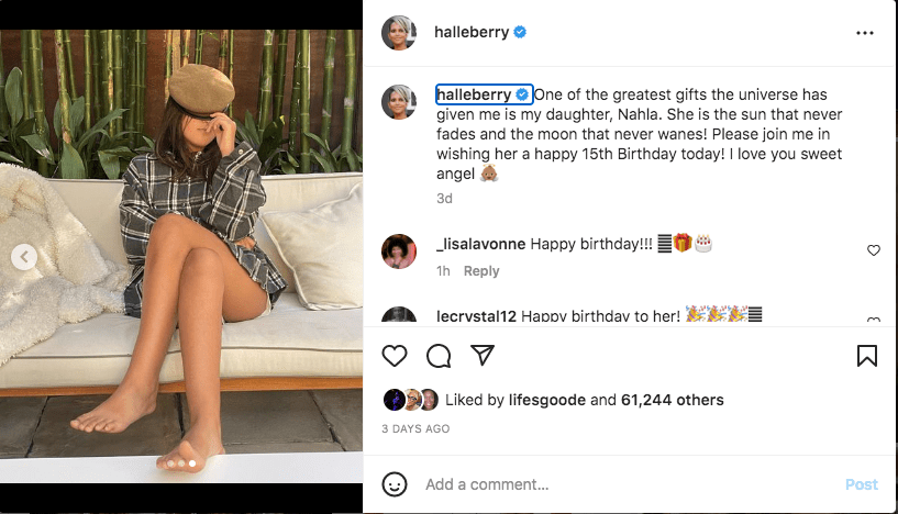 Rare glimpse of Halle Berry's daughter Nahla on her birthday (photos)