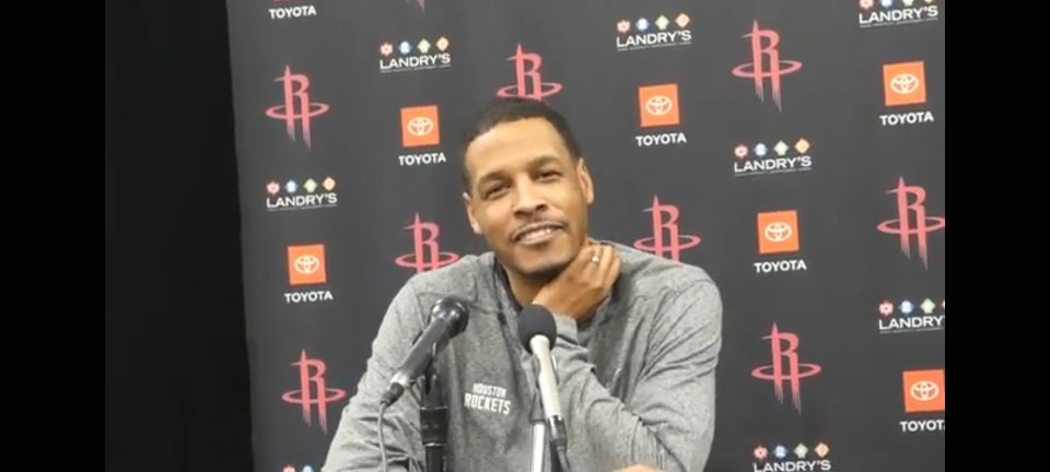 Houston Rockets head coach Stephen Silas. (Photo by Derrel Jazz Johnson for rolling out.)