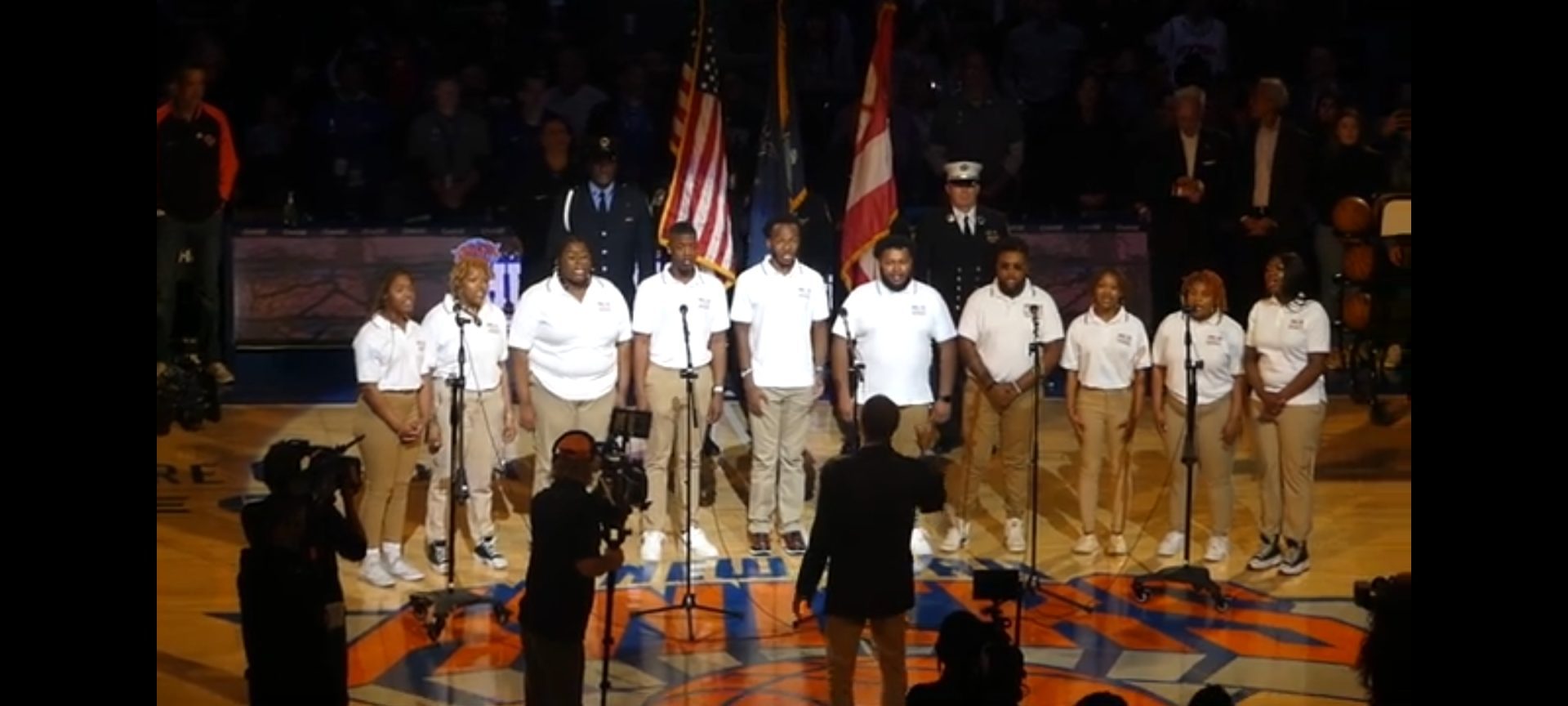 Morgan State University Choir performs at Madison Square Garden. (Photo by Derrel Jazz Johnson for rolling out.)