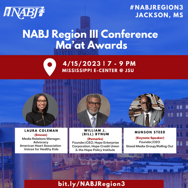 CEO Munson Steed selected as the keynote speaker during NABJ Region III