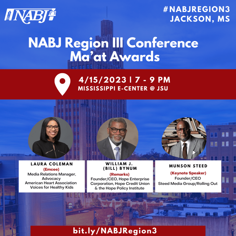 CEO Munson Steed selected as the keynote speaker during NABJ Region III Conference