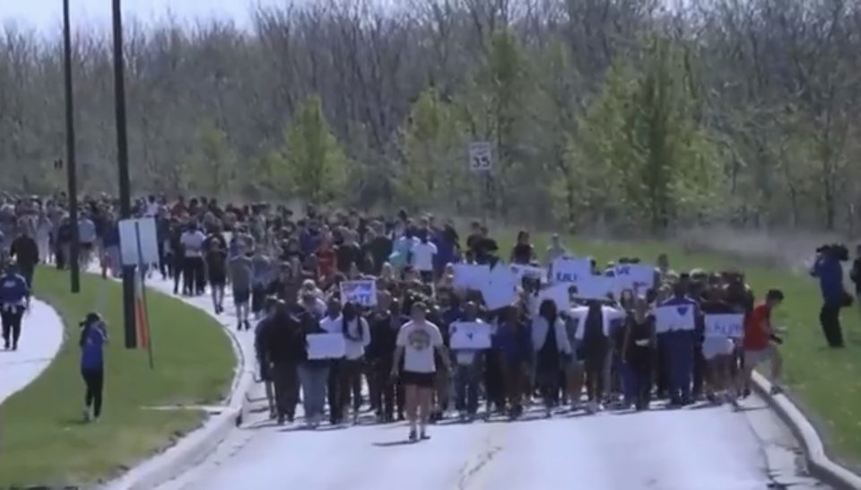 Students walk out of class to demand justice for Ralph Yarl