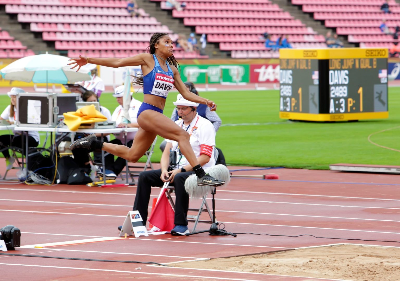 US long jumper Tara DavisWoodhall stripped of national title