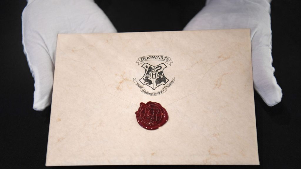 strongA Hogwarts acceptance letter used in the first Harry Potter movie is set to fetch over 14K at auction. KRISTY O'CONNOR/PA/GETTY IMAGES/strong