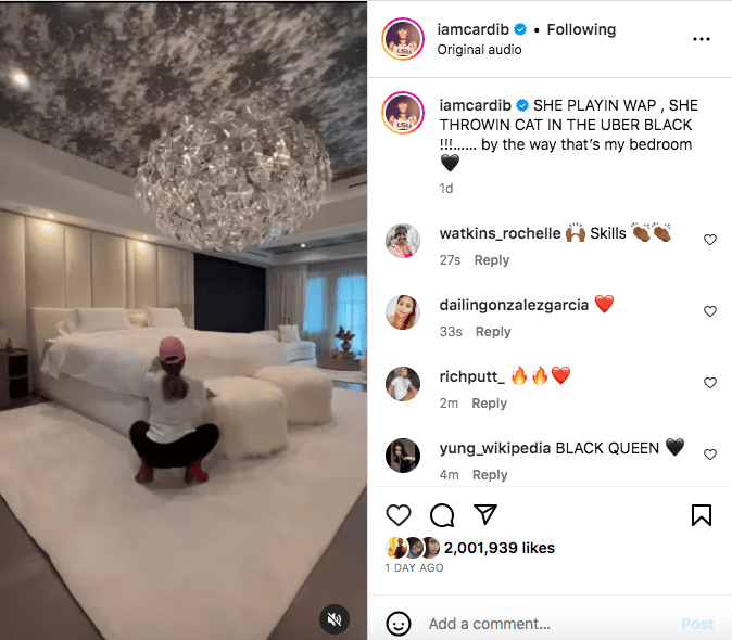Cardi B claps her cheeks in Paris bathtub to celebrate new single