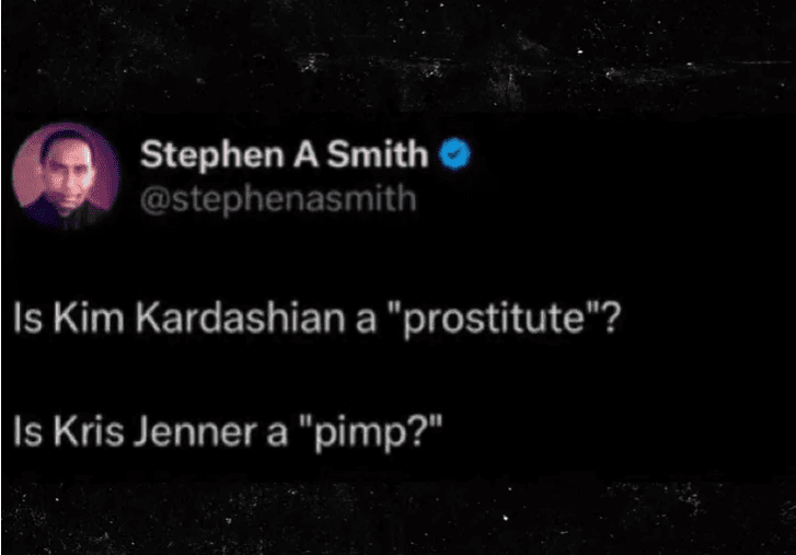 Stephen A. Smith apologizes for asking if Kim Kardashian is a 'prostitute'