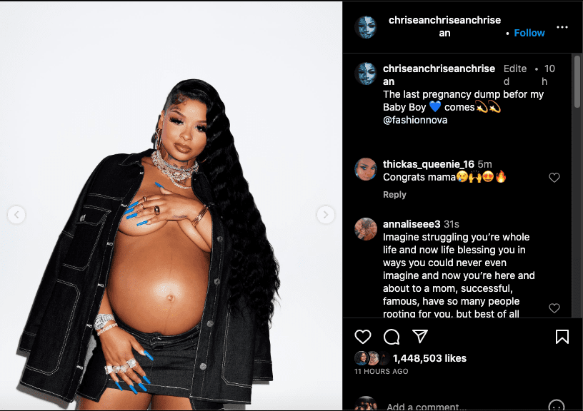 Chrisean Rock reveals gender of her baby (photo)