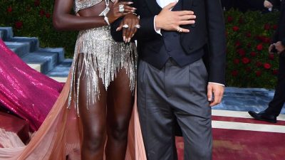 strongUS-Canadian actor Joshua Jackson and his wife British actress Jodie Turner-Smith arrive for the 2022 Met Gala at the Metropolitan Museum of Art in 2022 in New York. ANGELA WEISS/AFP/GETTY IMAGES./strong