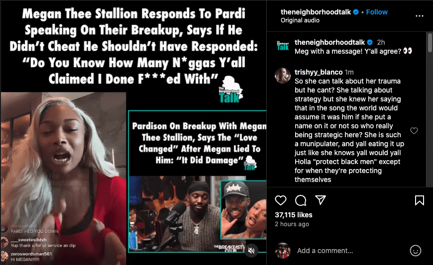 Megan Thee Stallion trashes Pardi, Tori Lanez and ex-BFF Kelsey Harris