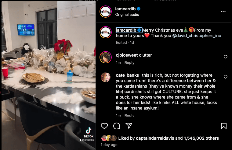 Cardi B and Offset spent Christmas together