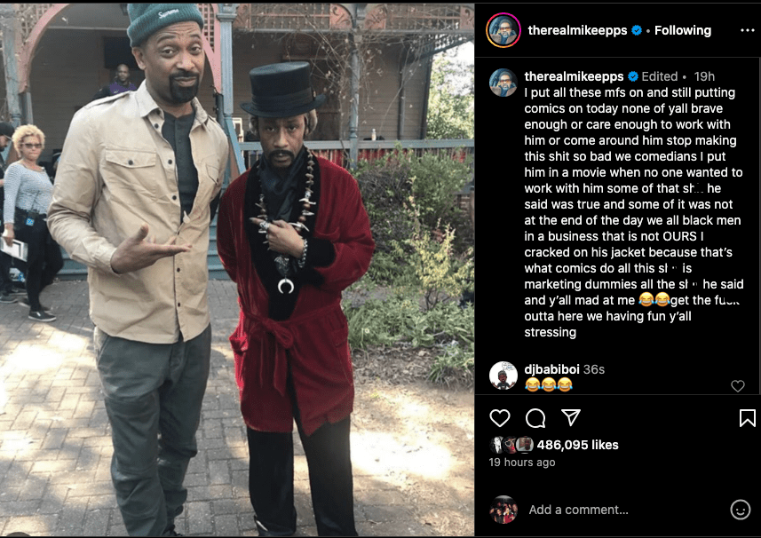 Mike Epps is mad that Katt Williams did not mention his name (video)
