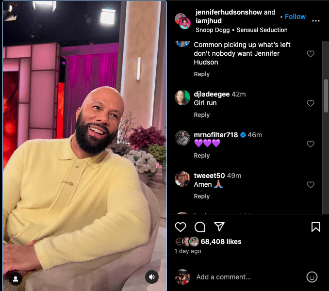 Jennifer Hudson and Common spill the tea about their relationship