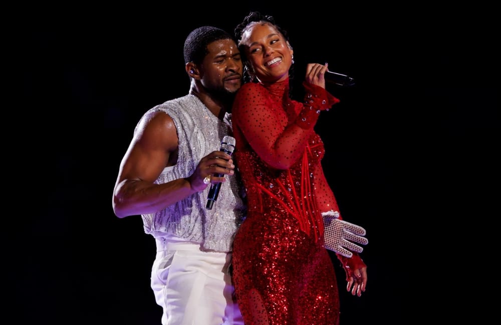 Usher and Alicia Keys