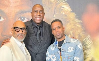 Magic Johnson shows out at Mt. Rushmore Super Bowl bash for charity (photos)