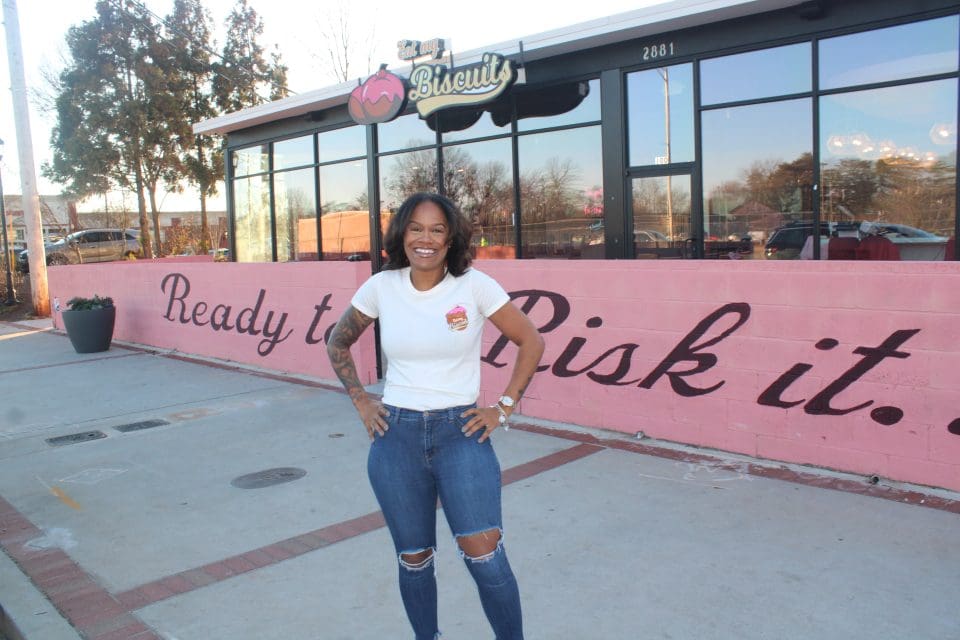 Eat My Biscuits in East Point, Georgia, gifts customers delectable delights