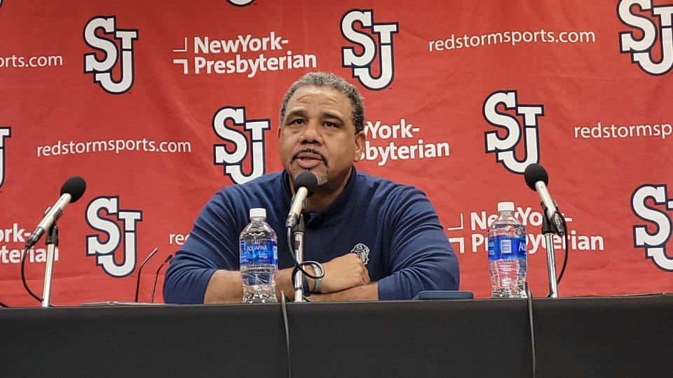 Georgetown Hoyas men's basketball head coach Ed Cooley. (Photo by Derrel Jazz Johnson for rolling out.)