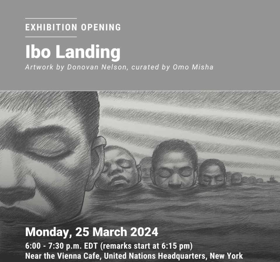 The United Nations to host Donovan Nelson's 'Ibo Landing' exhibit